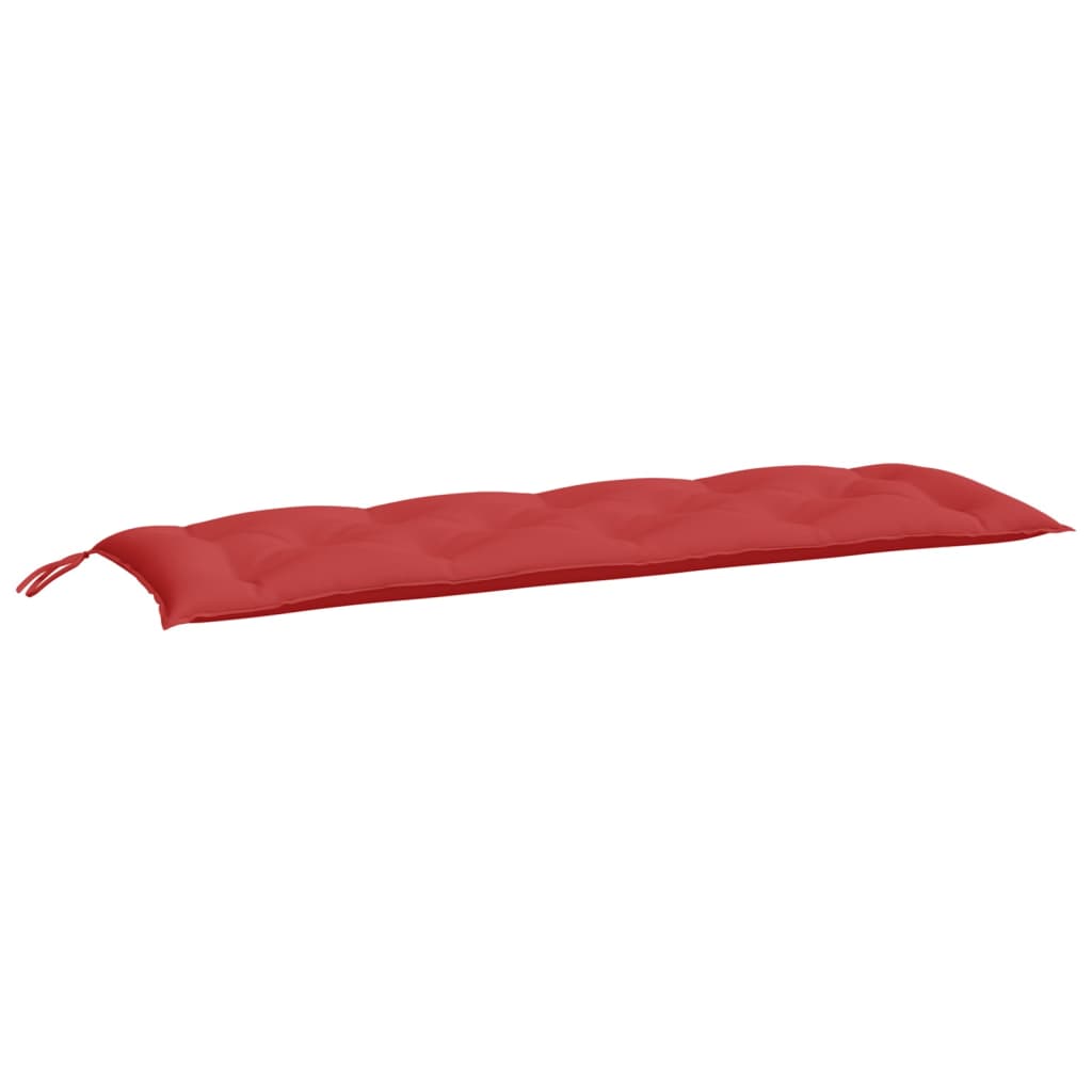 Jastuk za vrtnu klupu crveni 150 x 50 x 7 cm od tkanine Oxford