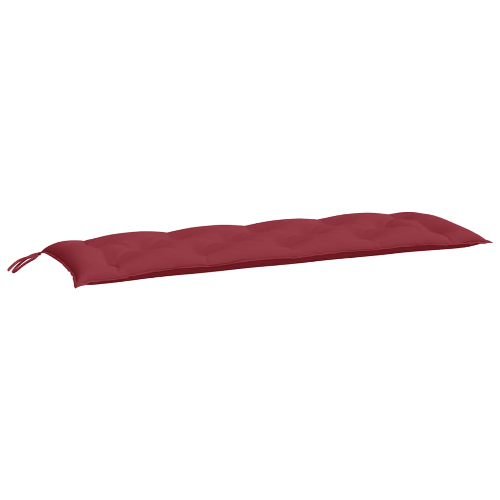 Jastuk za vrtnu klupu boja vina 150 x 50 x 7 cm tkanina Oxford