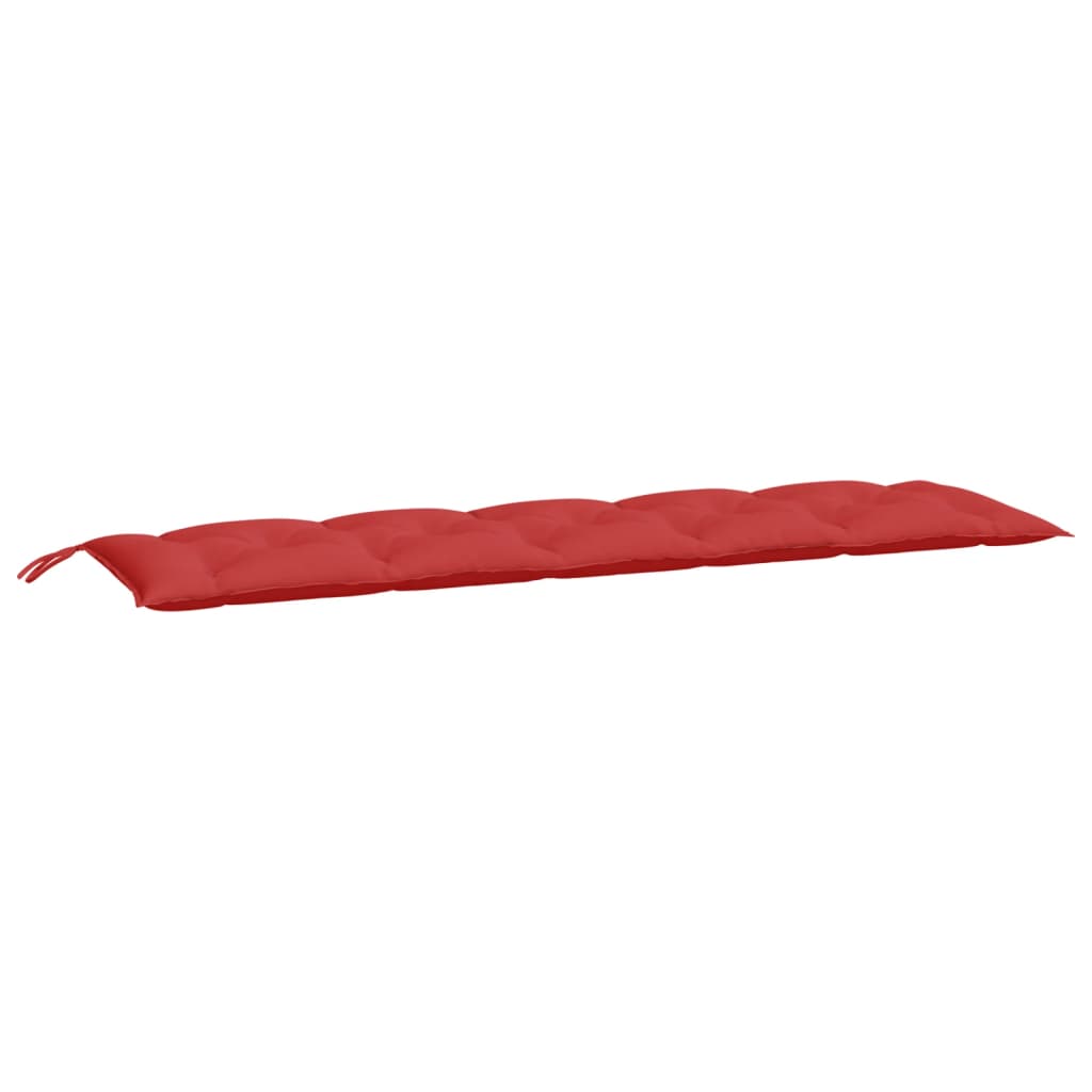 Jastuk za vrtnu klupu crveni 180 x 50 x 7 cm od tkanine Oxford