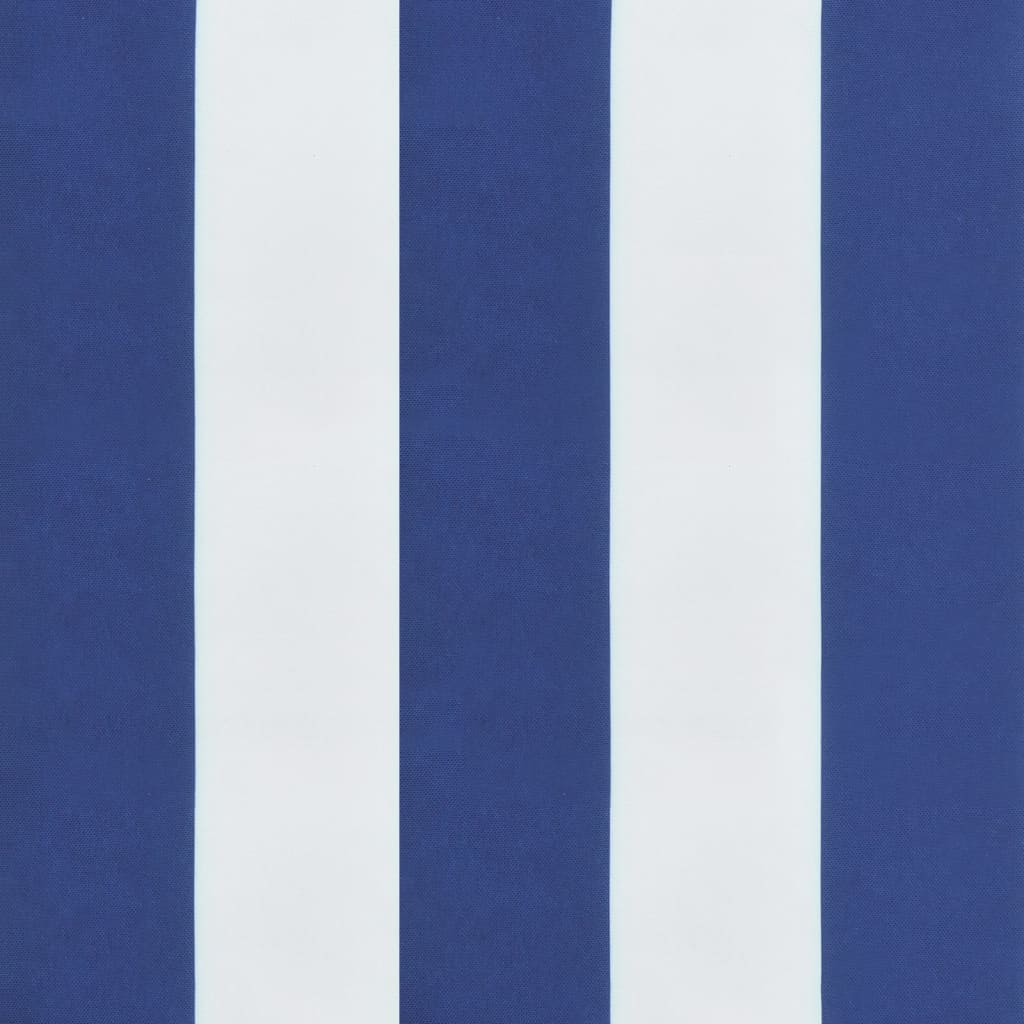 Jastuk za vrtnu klupu plavo-bijeli prugasti 180x50x7 cm tkanina