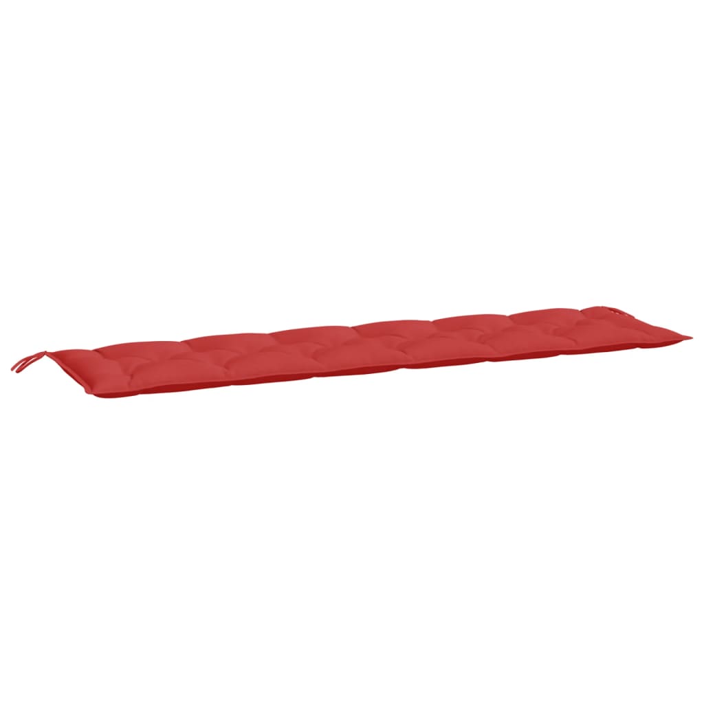 Jastuk za vrtnu klupu crveni 200 x 50 x 7 cm od tkanine Oxford