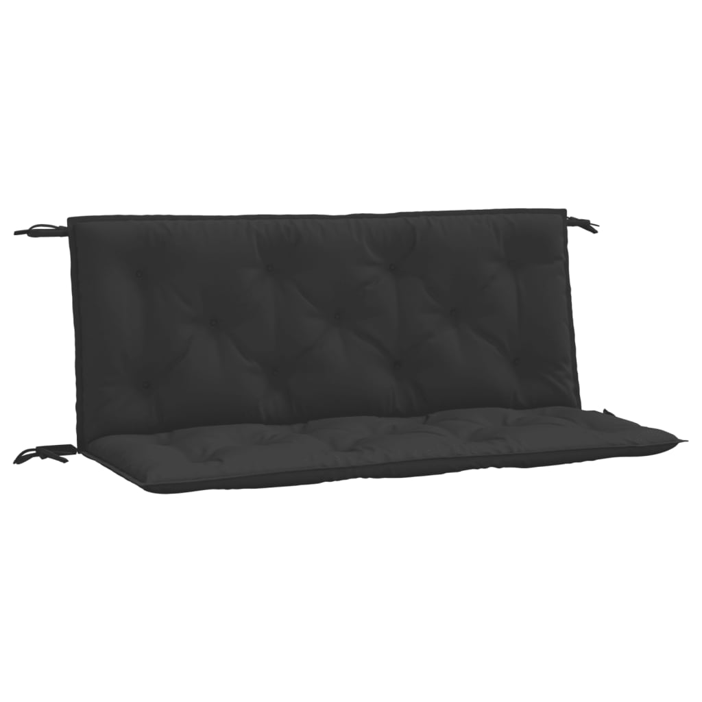 Jastuci za vrtnu klupu 2 kom crno 120x50x7 cm tkanine Oxford
