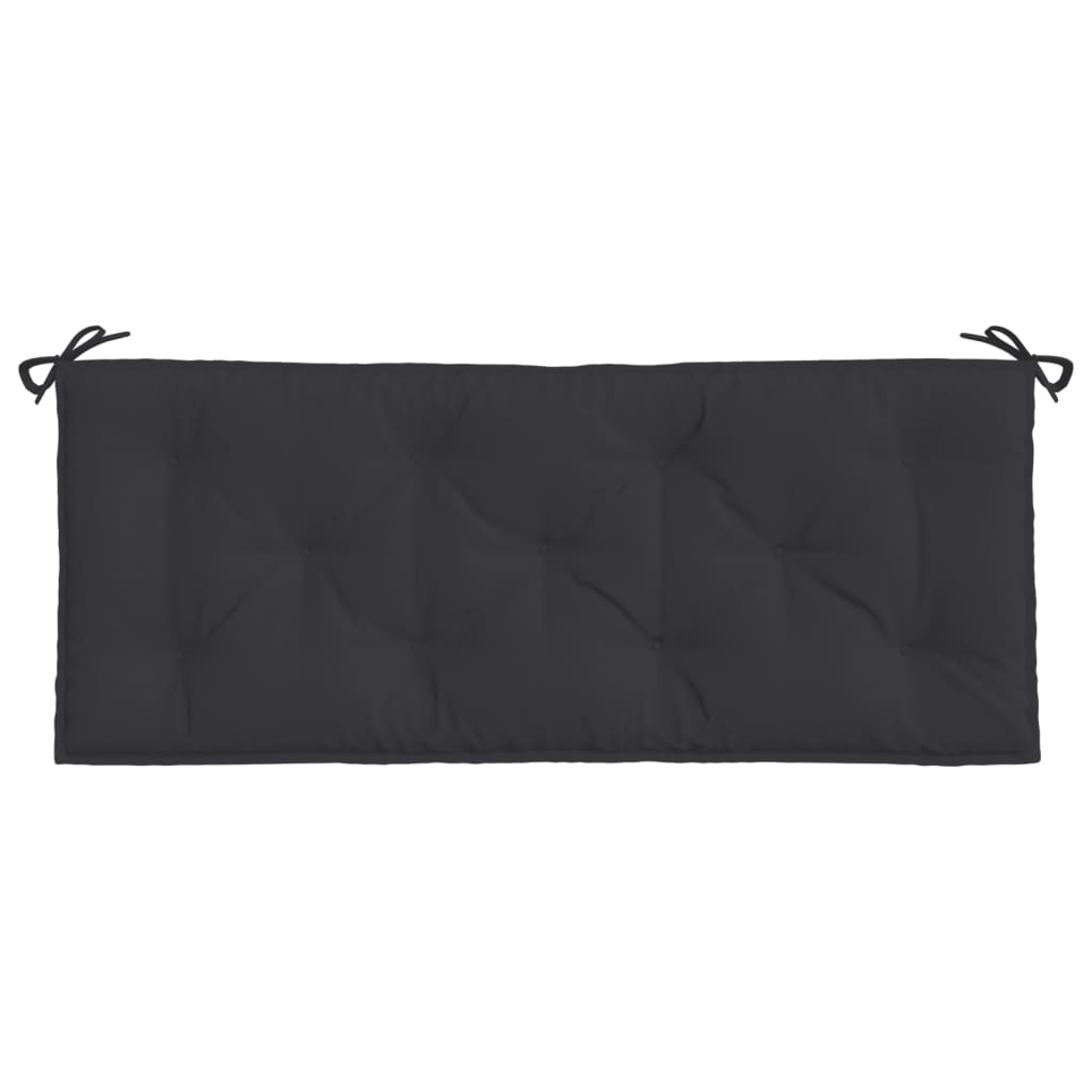 Jastuci za vrtnu klupu 2 kom crno 120x50x7 cm tkanine Oxford