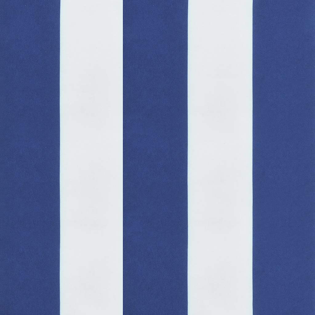 Jastuci za vrtnu klupu 2 kom plavo-bijeli prugasti 120x50x7 cm
