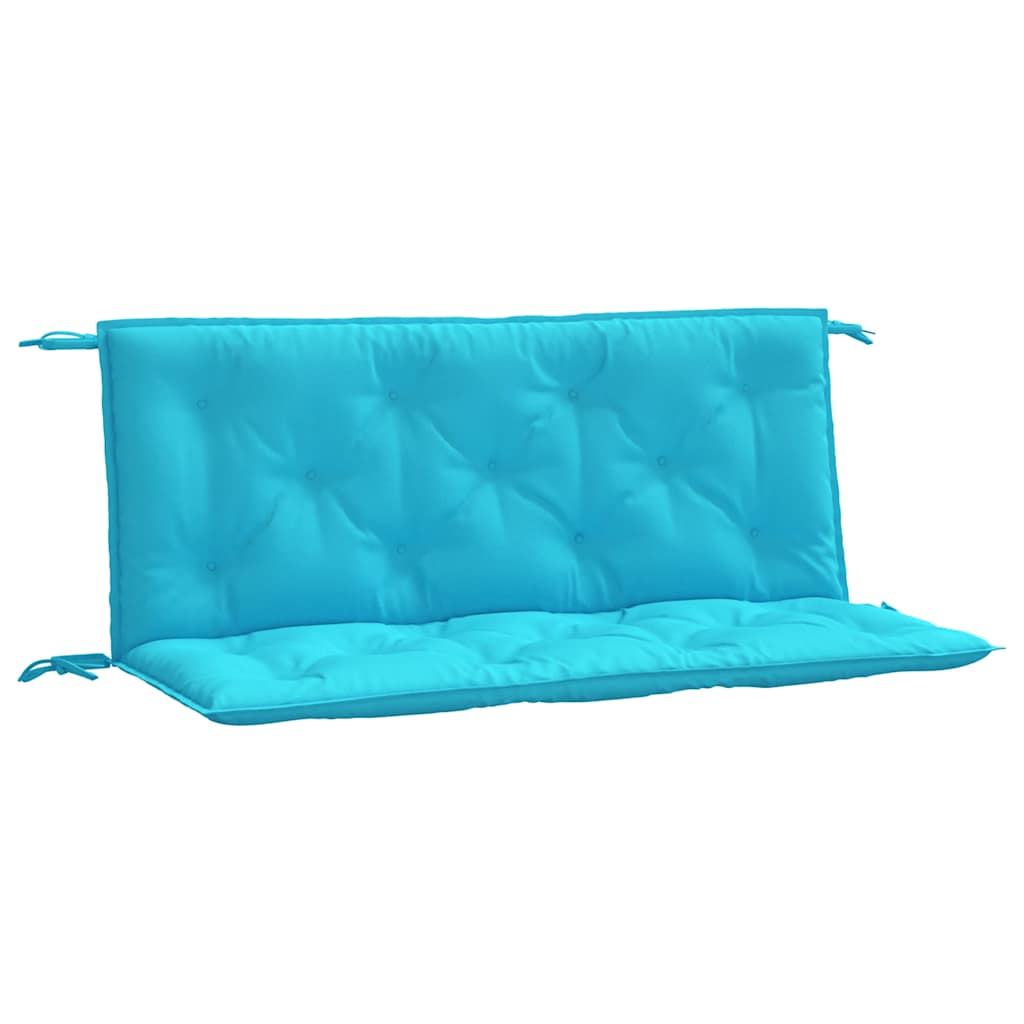 Jastuci za vrtnu klupu 2 kom tirkizni 120x50x7 cm od tkanine
