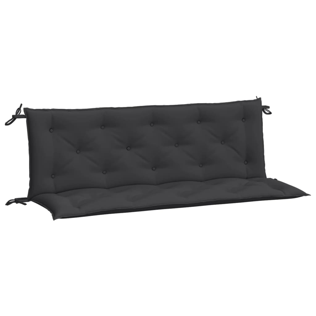 Jastuci za vrtnu klupu 2 kom crno 150x50x7 cm tkanine Oxford