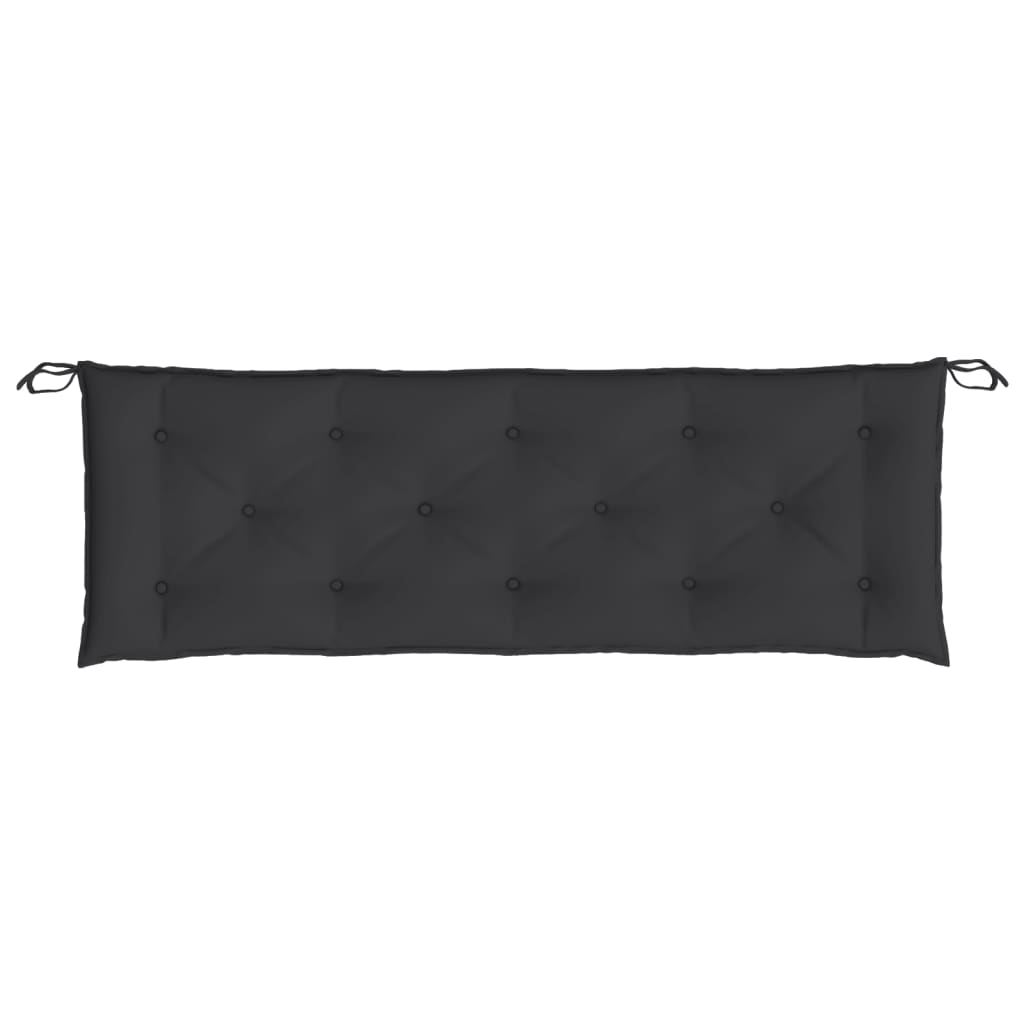 Jastuci za vrtnu klupu 2 kom crno 150x50x7 cm tkanine Oxford