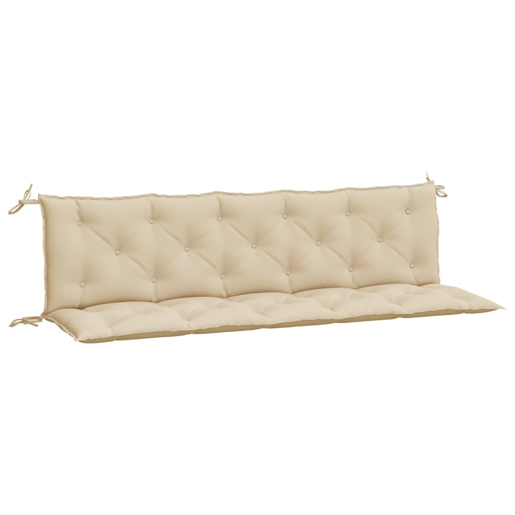 Jastuci za vrtnu klupu 2 kom bež 180x50x7 cm tkanine Oxford