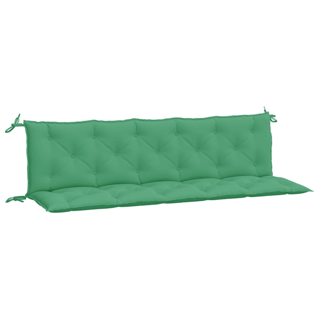 Jastuci za vrtnu klupu 2 kom zelena 180x50x7cm tkanine Oxford