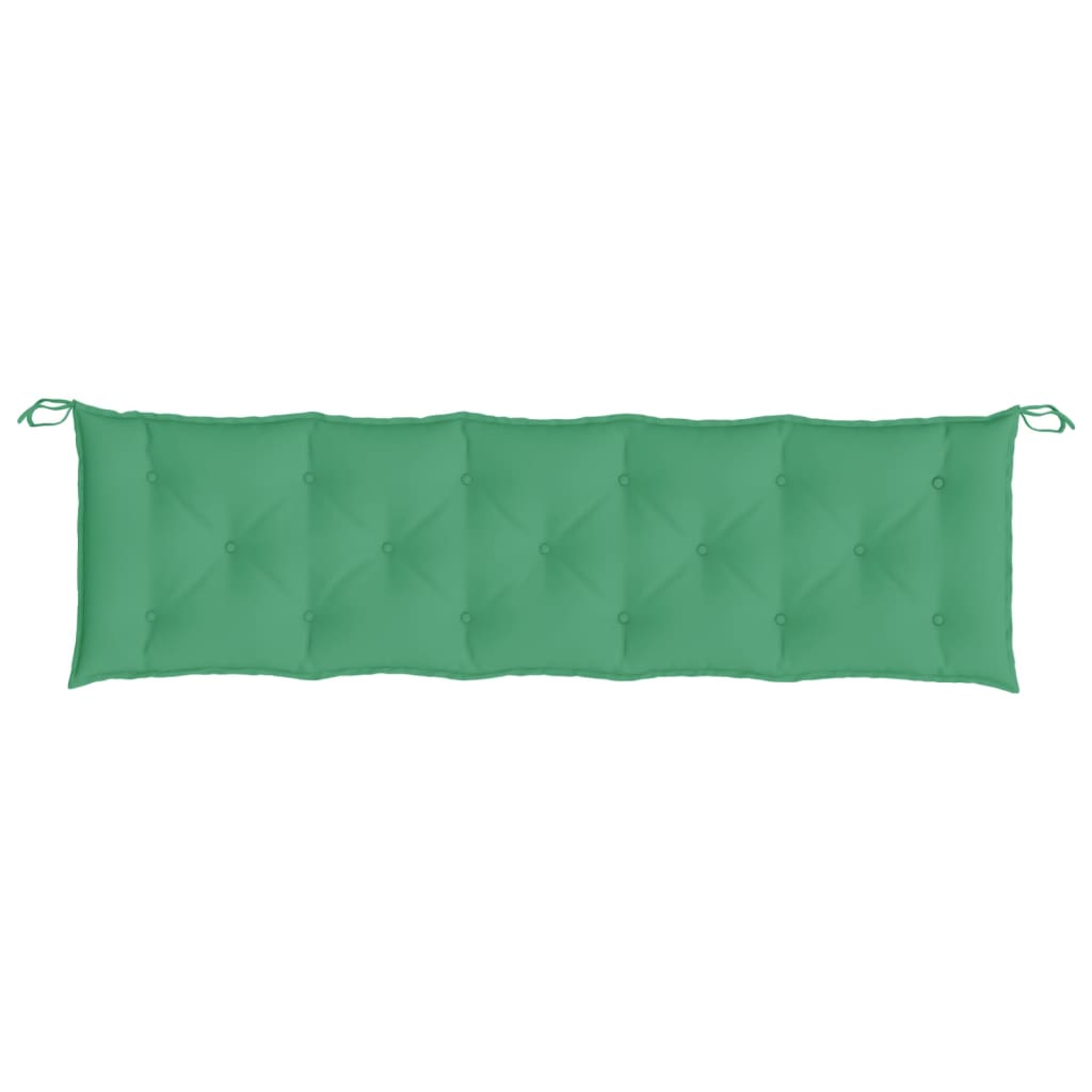 Jastuci za vrtnu klupu 2 kom zelena 180x50x7cm tkanine Oxford