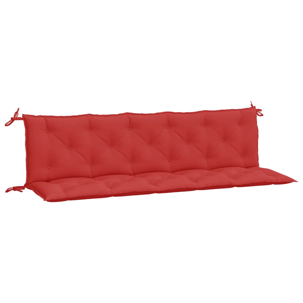Jastuci za vrtnu klupu 2 kom crvena 180x50x7cm tkanine Oxford