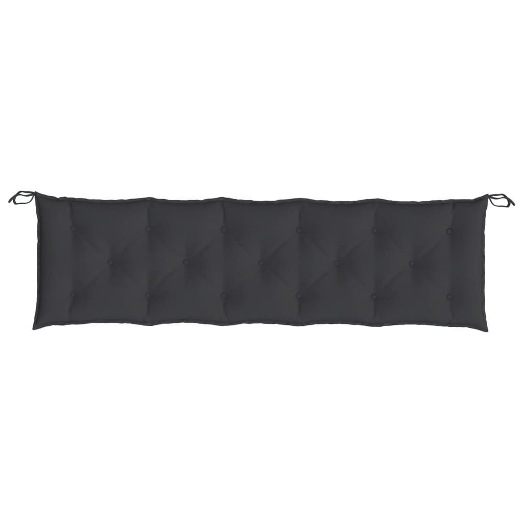 Jastuci za vrtnu klupu 2 kom crno 180x50x7 cm tkanine Oxford