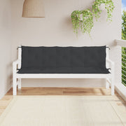 Jastuci za vrtnu klupu 2 kom crno 180x50x7 cm tkanine Oxford