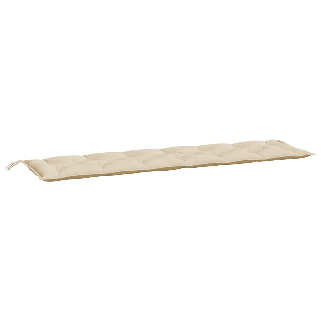 Jastuci za vrtnu klupu 2 kom bež 200x50x7cm tkanine Oxford