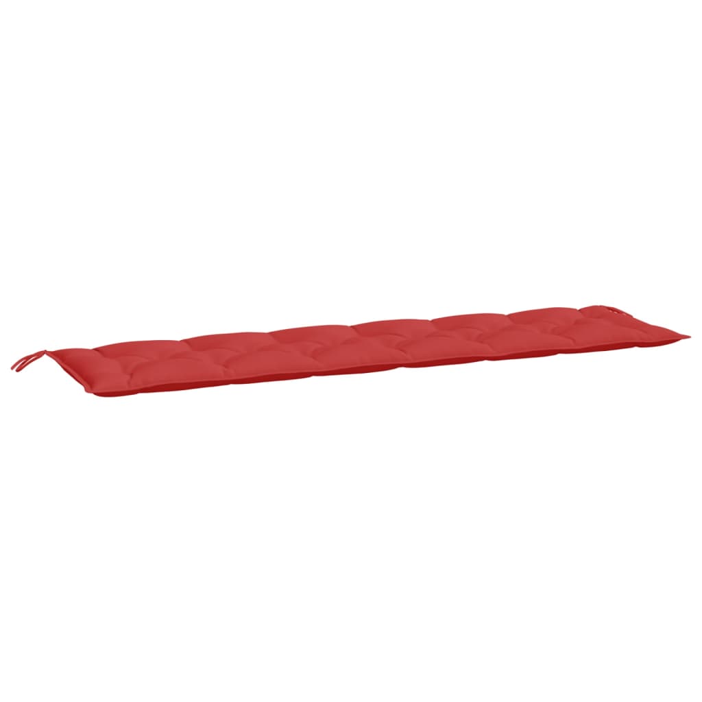 Jastuci za vrtnu klupu 2 kom crvena 200x50x7cm tkanine Oxford