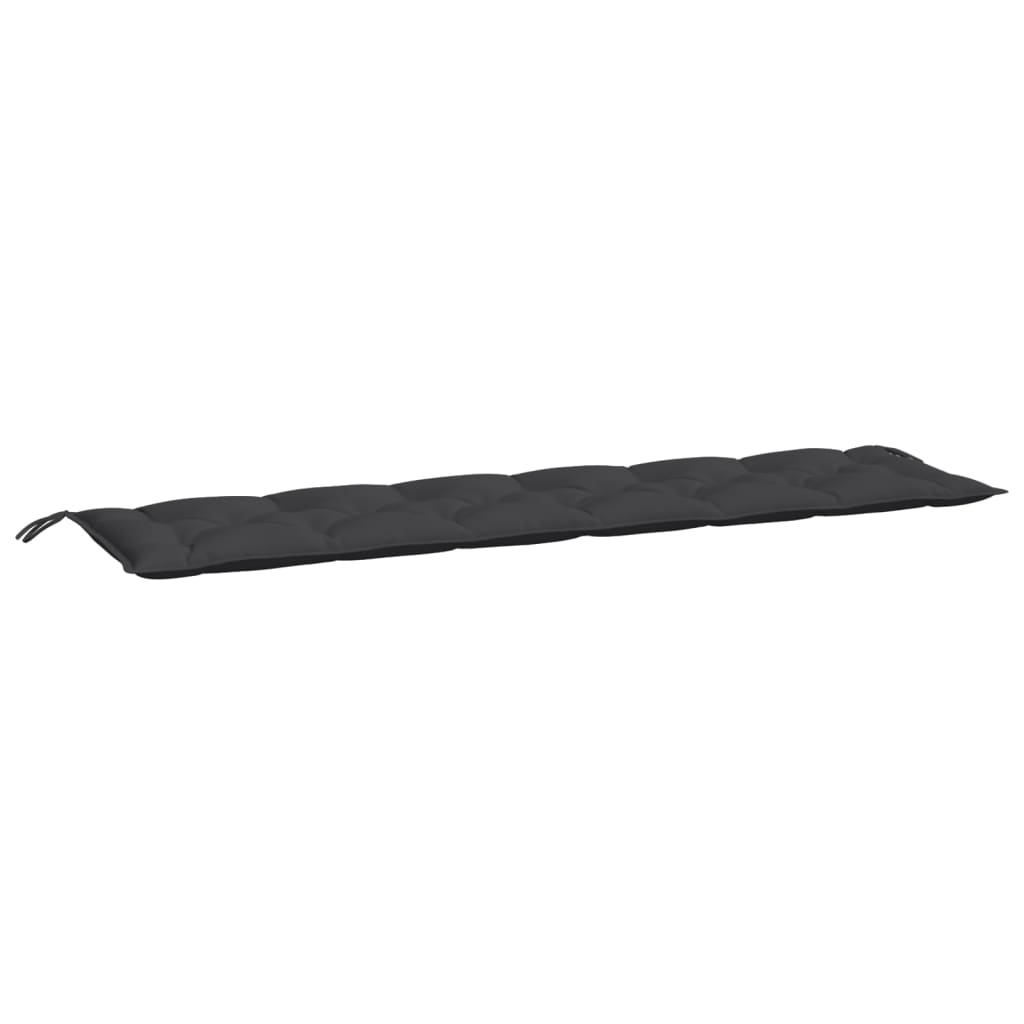 Jastuci za vrtnu klupu 2 kom crno 200x50x7 cm tkanine Oxford