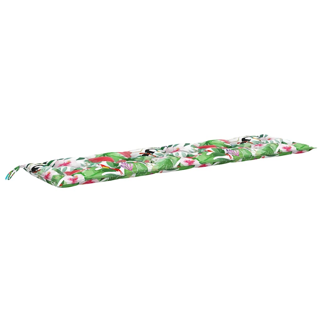 Jastuci za vrtnu klupu 2 kom višebojni 200x50x7 cm od tkanine