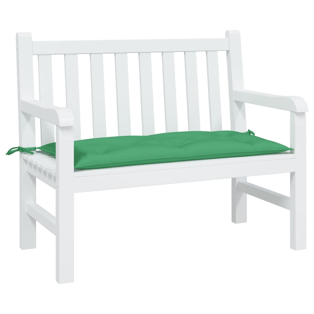 Jastuk za vrtnu klupu zeleni 110 x 50 x 7 cm od tkanine Oxford