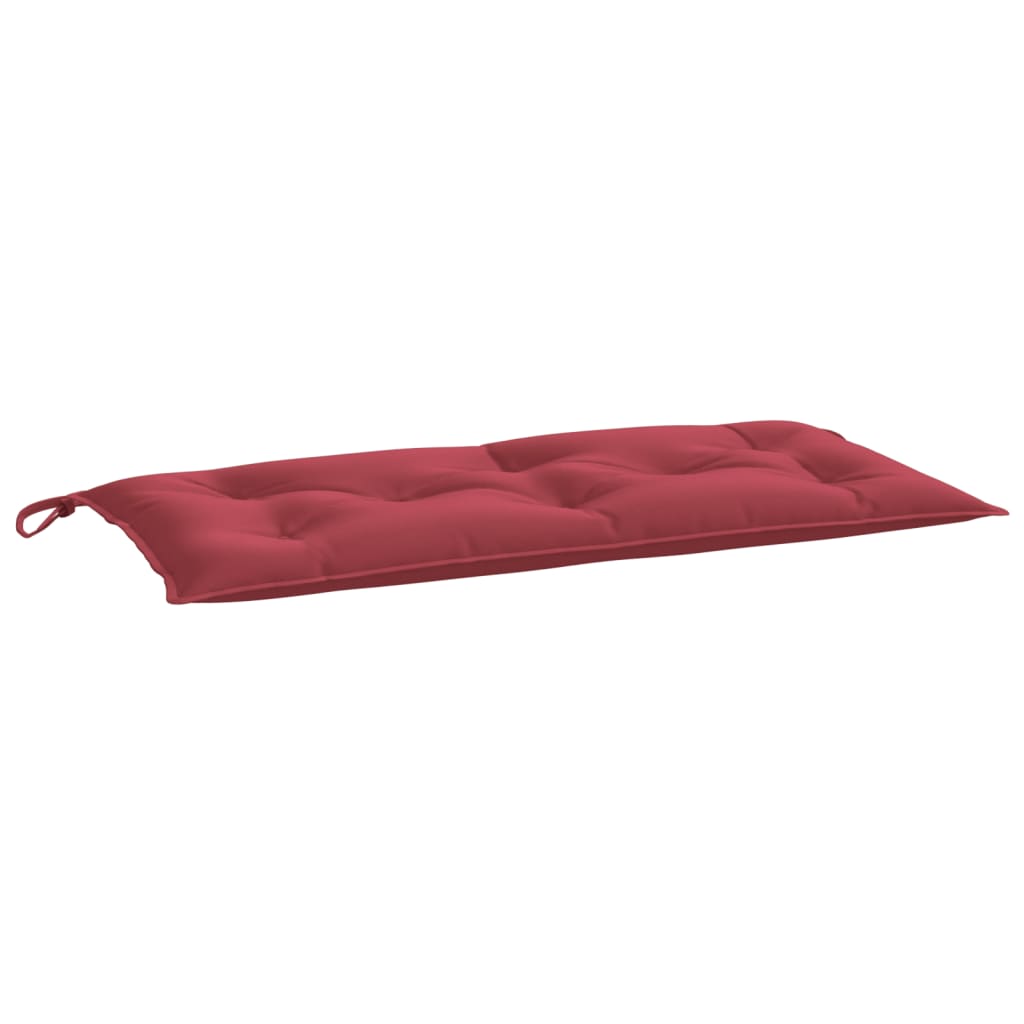 Jastuk za vrtnu klupu boja vina 110 x 50 x 7 cm tkanina Oxford