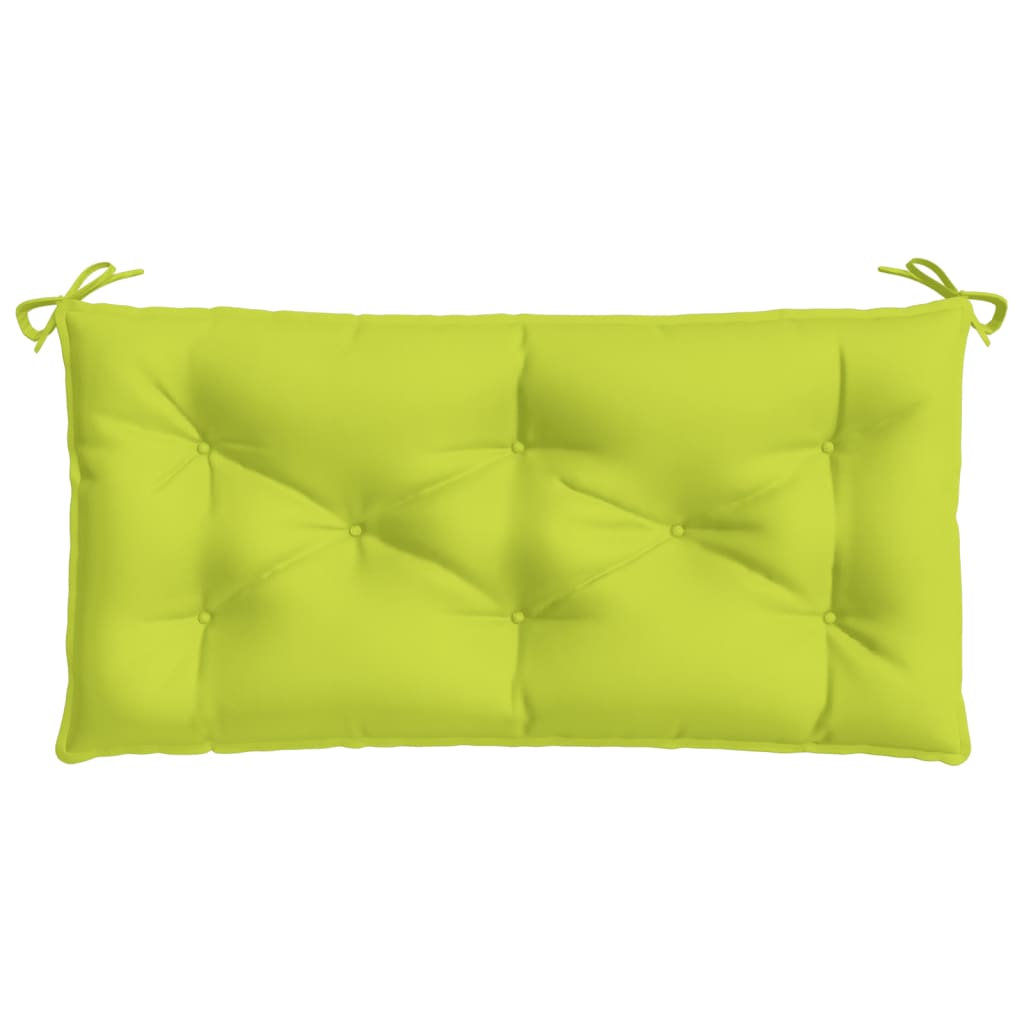 Jastuk za vrtnu klupu jarkozeleni 110x50x7 cm od tkanine Oxford