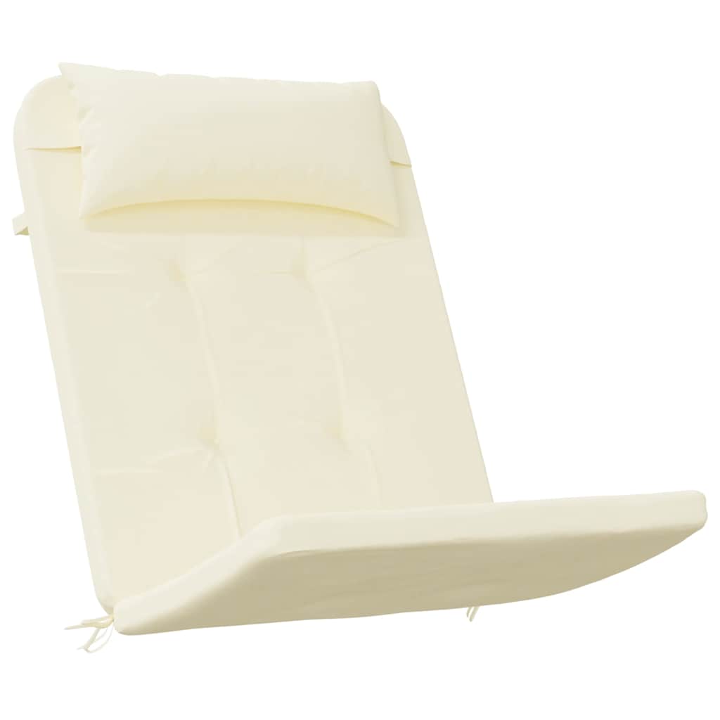 Jastuci za stolicu Adirondack 2 kom krem od tkanine Oxford