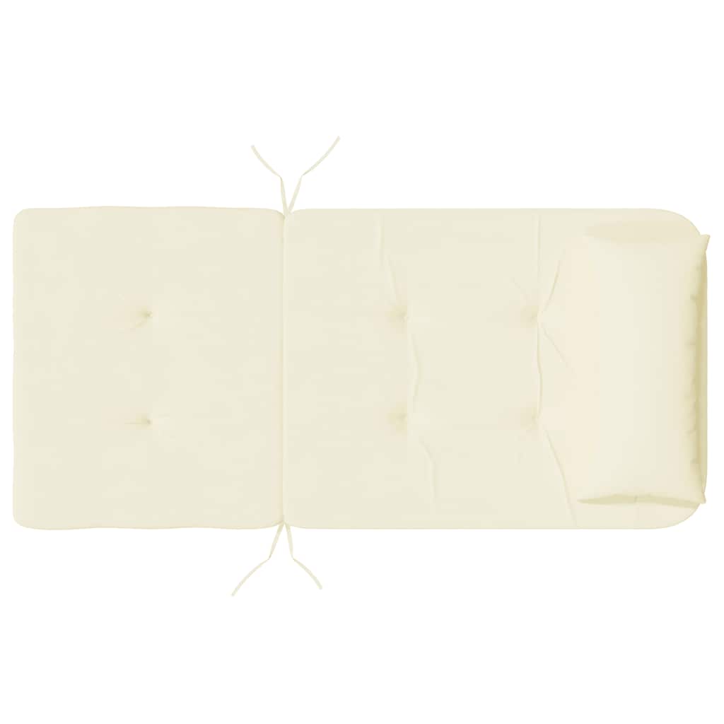 Jastuci za stolicu Adirondack 2 kom krem od tkanine Oxford