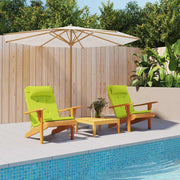 Jastučići za stolice 2 pcs Svijetlo zelena. 58 x 77 x 4,5 cm