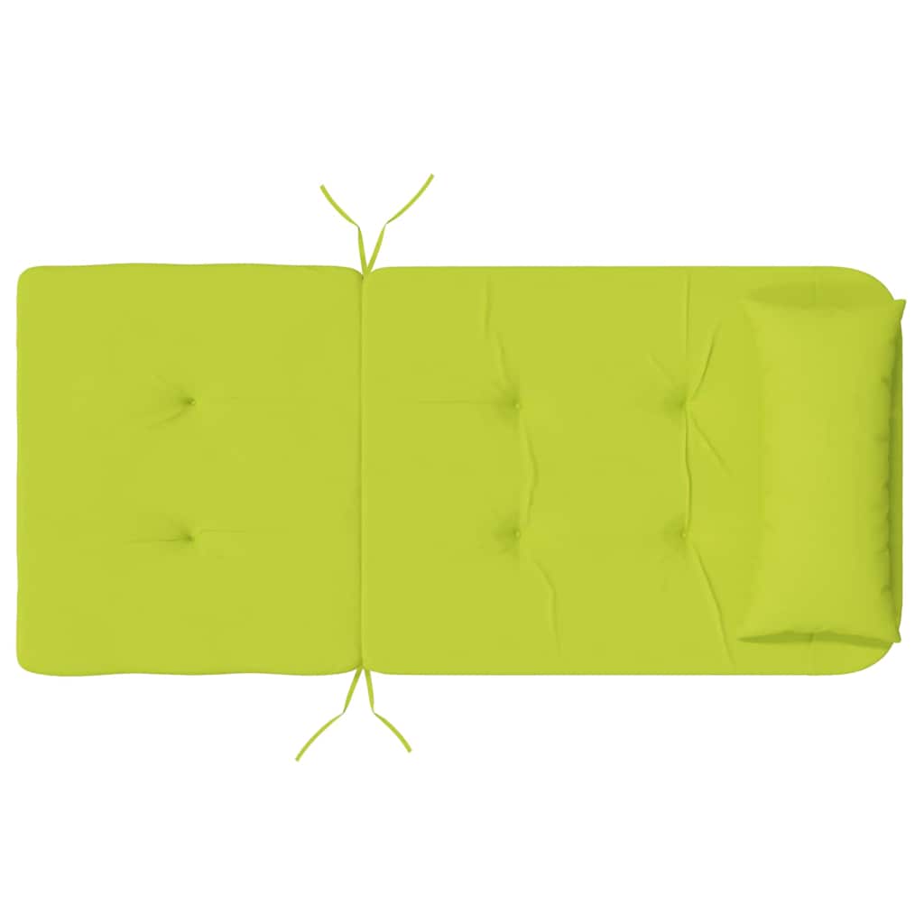 Jastučići za stolice 2 pcs Svijetlo zelena. 58 x 77 x 4,5 cm