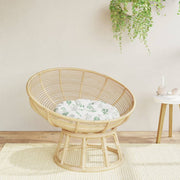 Okrugli jastuk s uzorkom lišća Ø 60 x 11 cm od tkanine Oxford