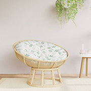 Okrugli jastuk s uzorkom lišća Ø 100 x 11 cm od tkanine Oxford