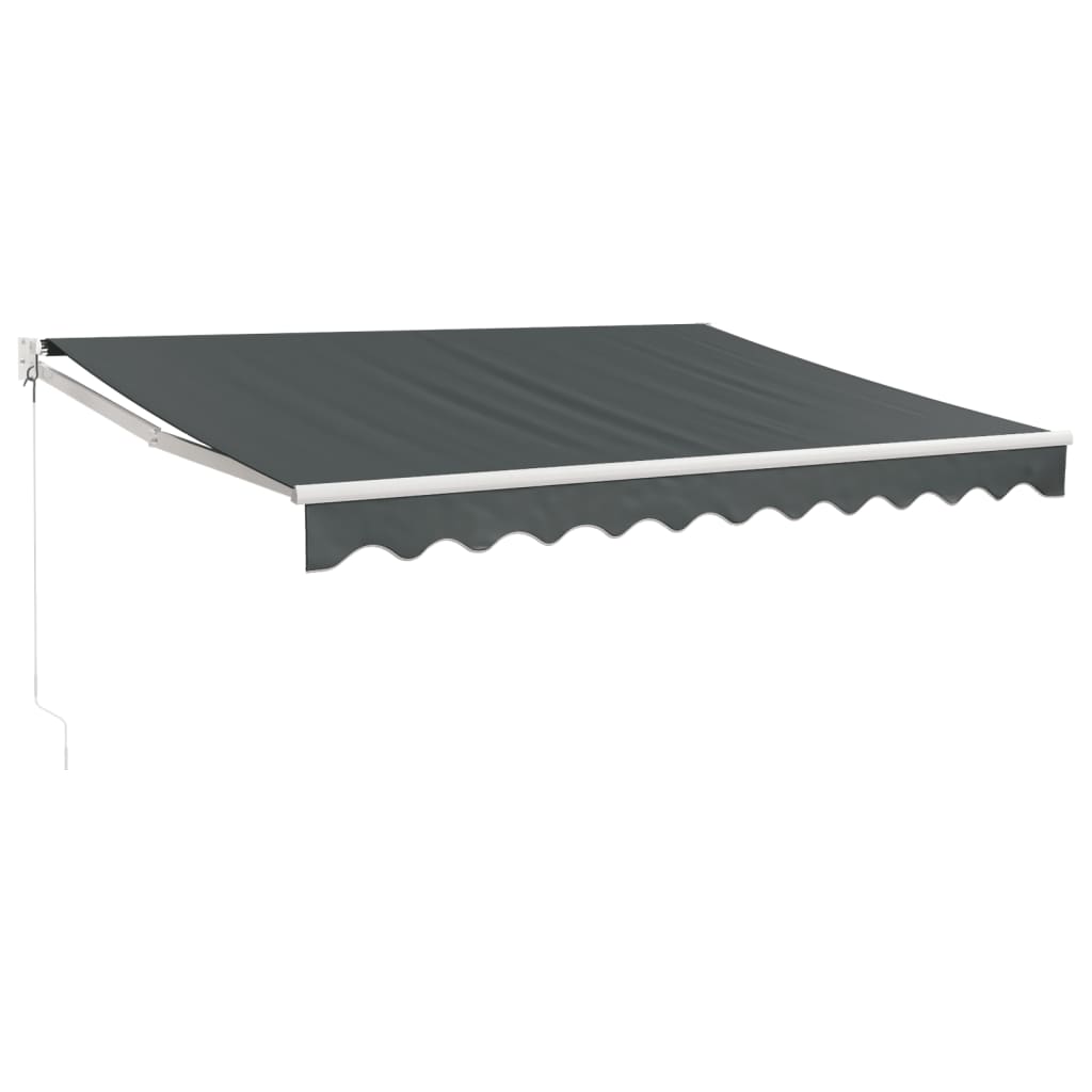 Tenda na uvlačenje antracit 3 x 2,5 m od tkanine i aluminija