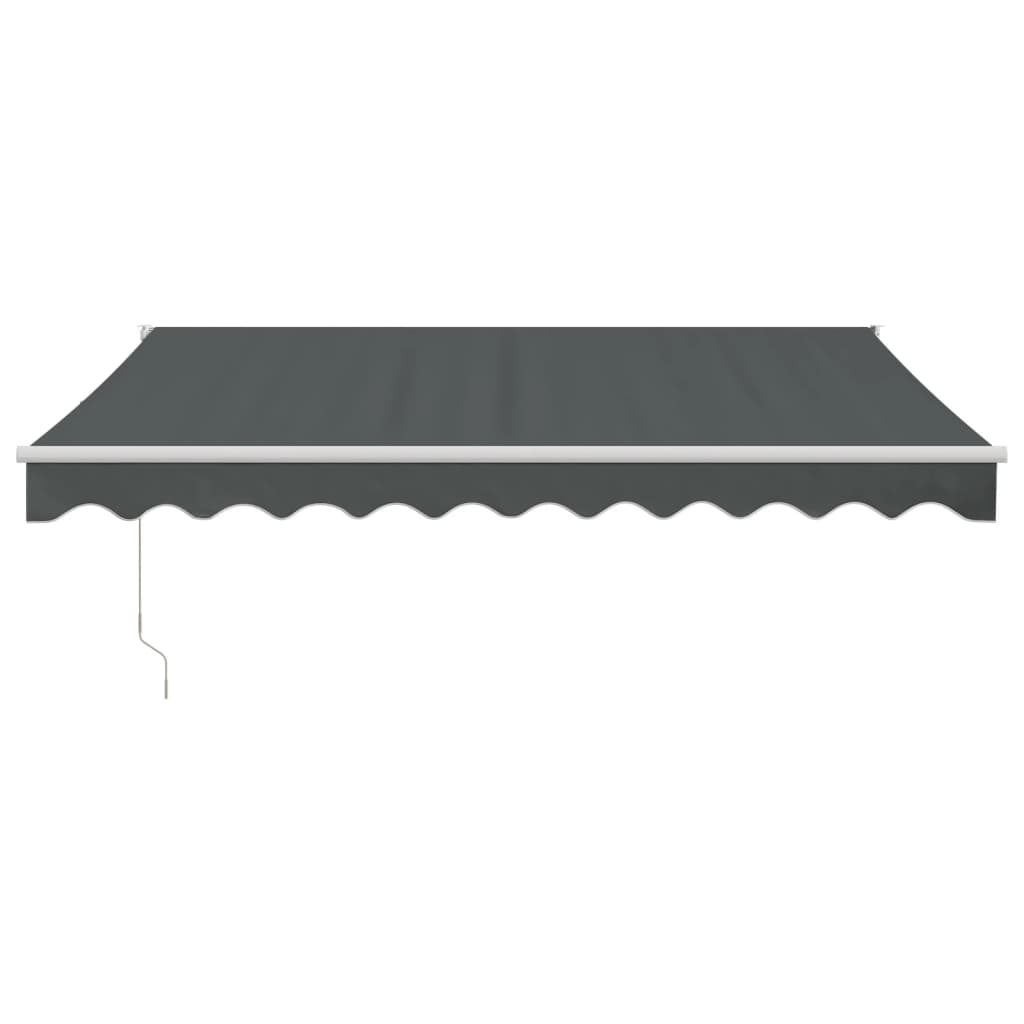 Tenda na uvlačenje antracit 3 x 2,5 m od tkanine i aluminija