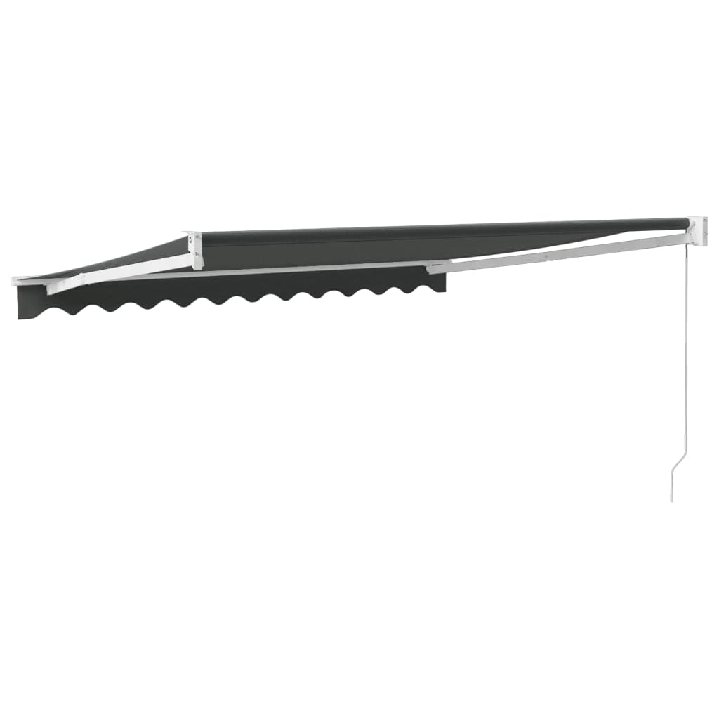 Tenda na uvlačenje antracit 3 x 2,5 m od tkanine i aluminija