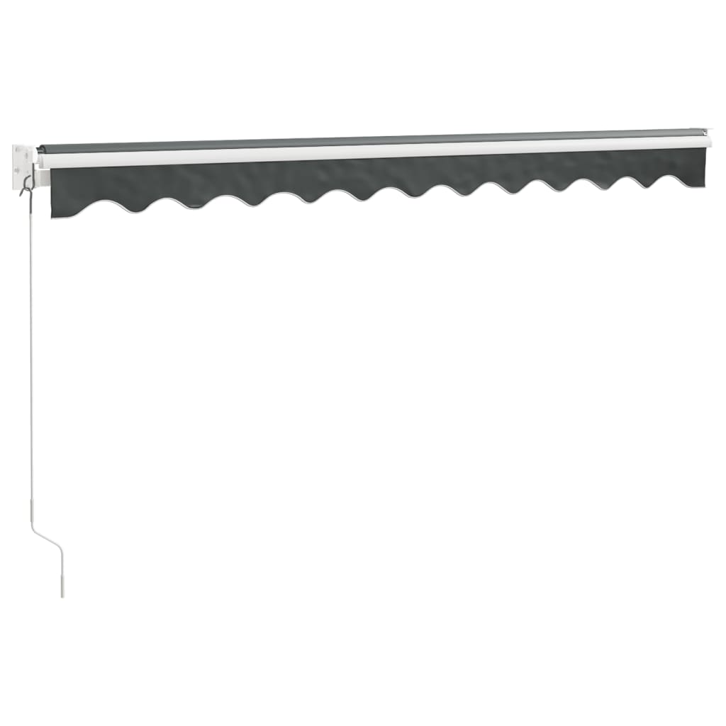 Tenda na uvlačenje antracit 3 x 2,5 m od tkanine i aluminija