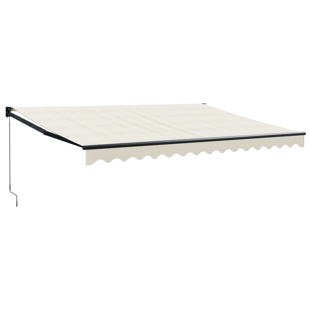 Tenda na uvlačenje krem 4,5 x 3 m od tkanine i aluminija