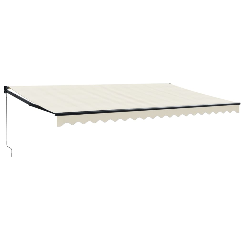 Tenda na uvlačenje krem 5 x 3 m od tkanine i aluminija