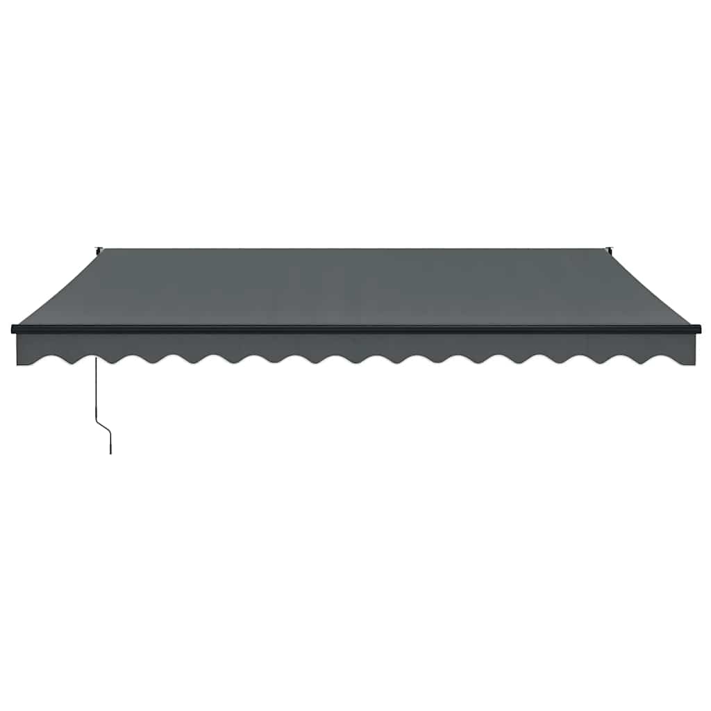 Tenda na uvlačenje antracit 4 x 3 m od tkanine i aluminija
