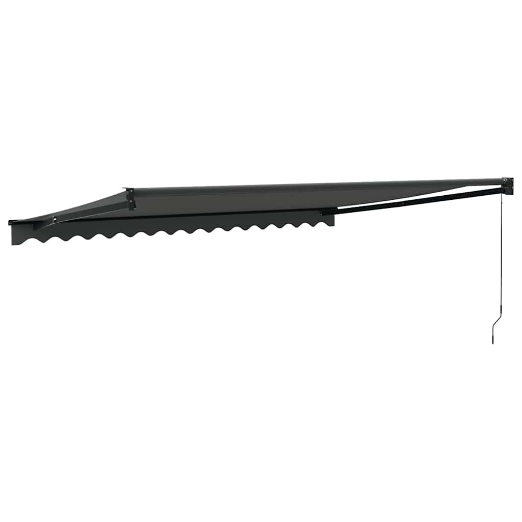 Tenda na uvlačenje antracit 4 x 3 m od tkanine i aluminija