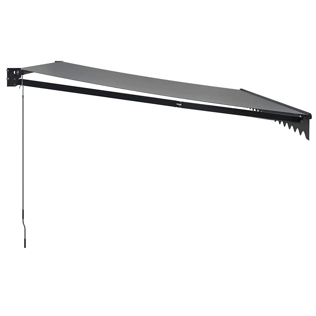 Tenda na uvlačenje antracit 4,5 x 3 m od tkanine i aluminija