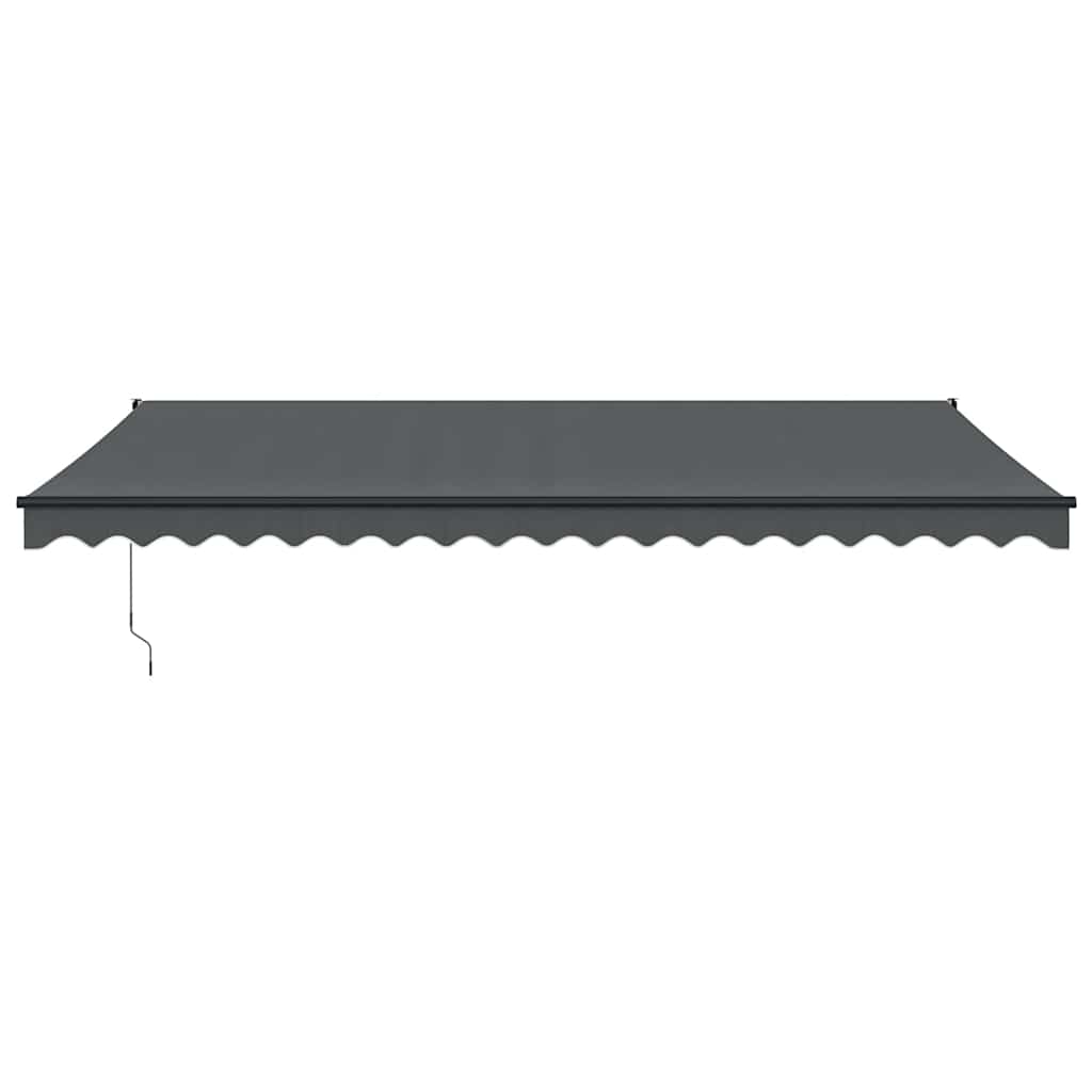 Tenda na uvlačenje antracit 5 x 3 m od tkanine i aluminija