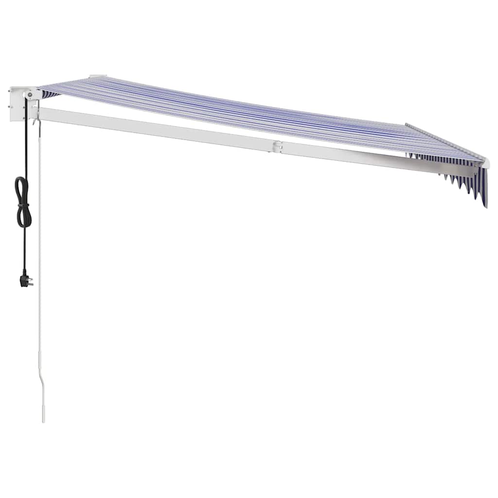 Automatska tenda na uvlačenje plavo-bijela 3 x 2,5 m