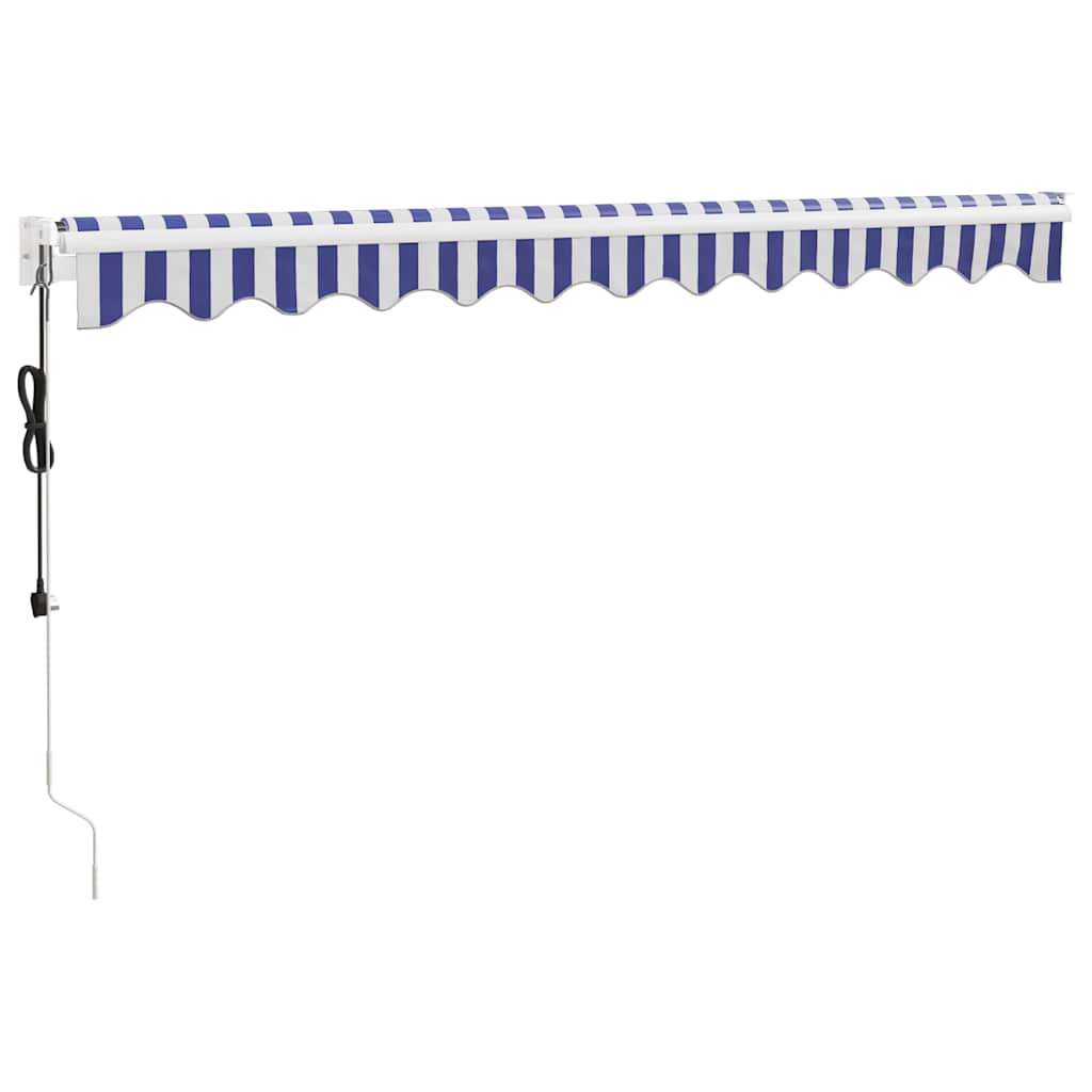 Automatska tenda na uvlačenje plavo-bijela 3 x 2,5 m