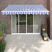 Automatska tenda na uvlačenje plavo-bijela 3 x 2,5 m