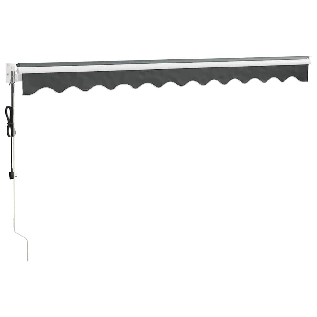 Automatska tenda na uvlačenje antracit 3,5 x 2,5 m