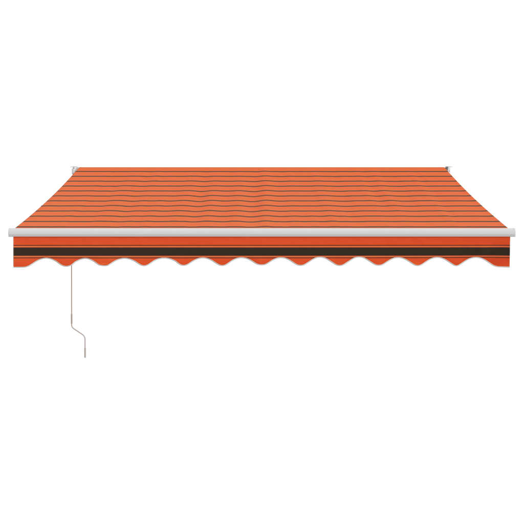 Automatska tenda na uvlačenje narančasto-smeđa 3,5 x 2,5 m