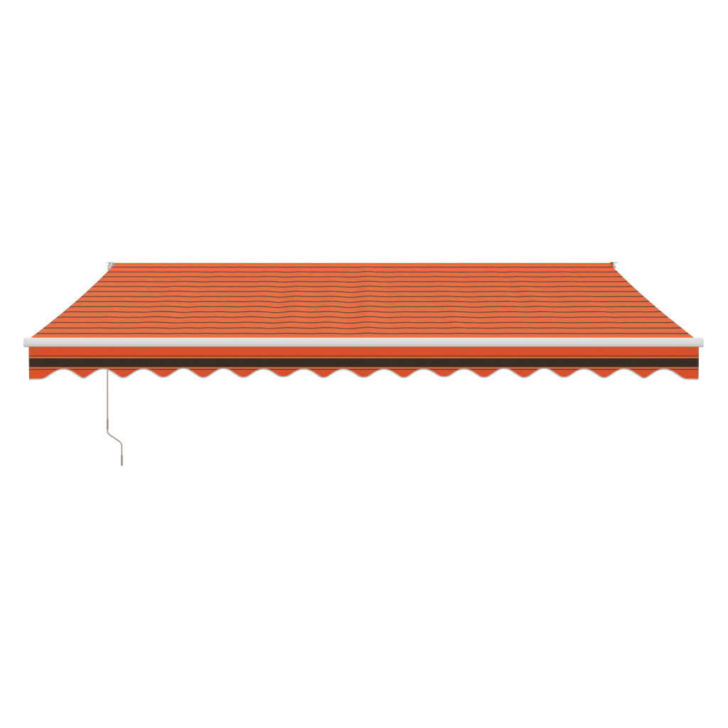 Automatska tenda na uvlačenje narančasto-smeđa 4 x 3 m