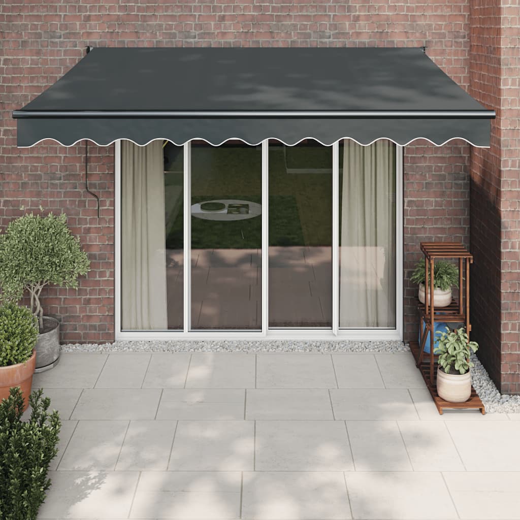 Automatska tenda na uvlačenje antracit 3 x 2,5 m