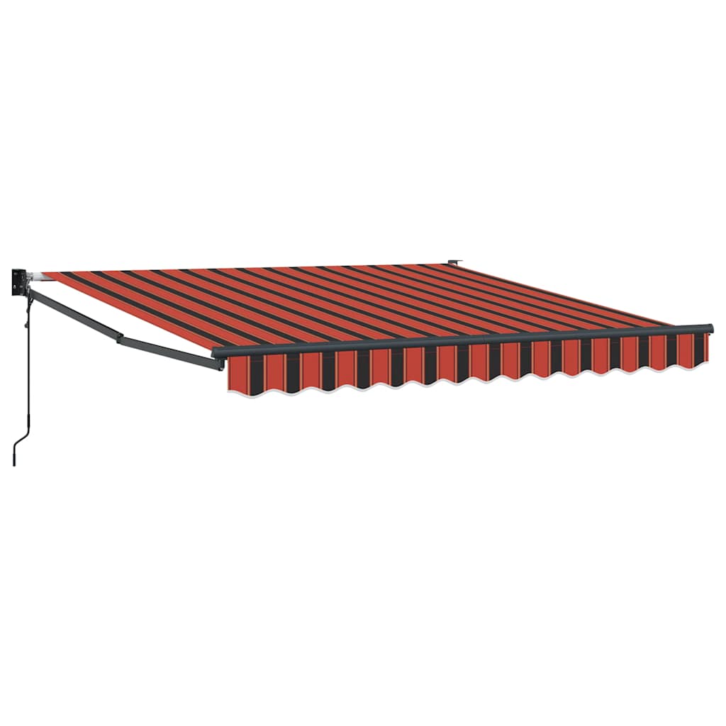 Automatska tenda na uvlačenje narančasto-smeđa 3,5 x 2,5 m