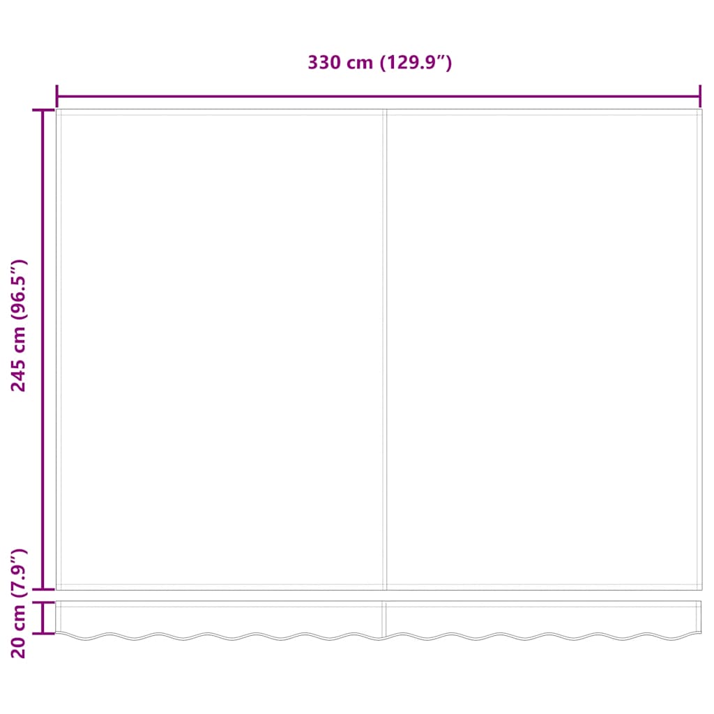 Automatska tenda na uvlačenje narančasto-smeđa 3,5 x 2,5 m
