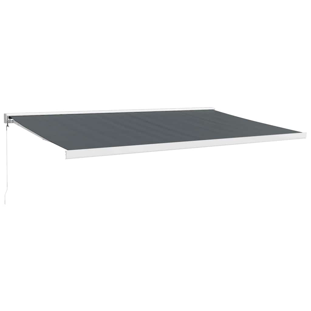 Tenda na uvlačenje antracit 5 x 3 m od tkanine i aluminija